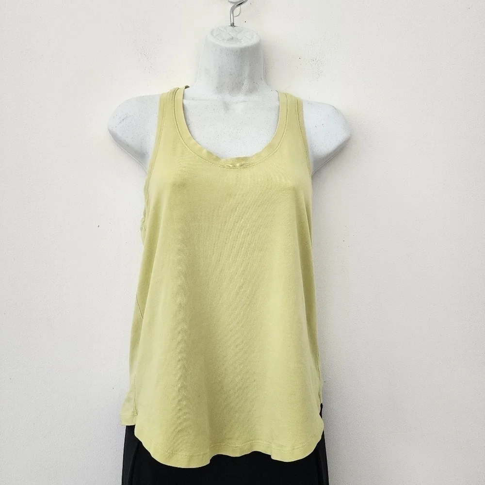 Lululemon Womens Racerback Tank Top Light Yellow/ Green  Size 4